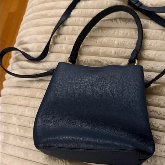 Coach Dark Blue Leather Shoulder Bag or crossbody - Picture 3 of 7